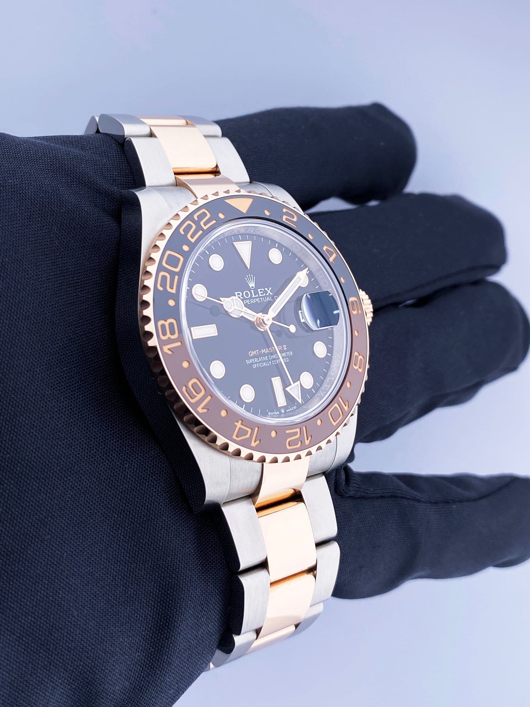 Rolex GMT Master 126711CHNR Root Beer Watch Box Papers - Virtual