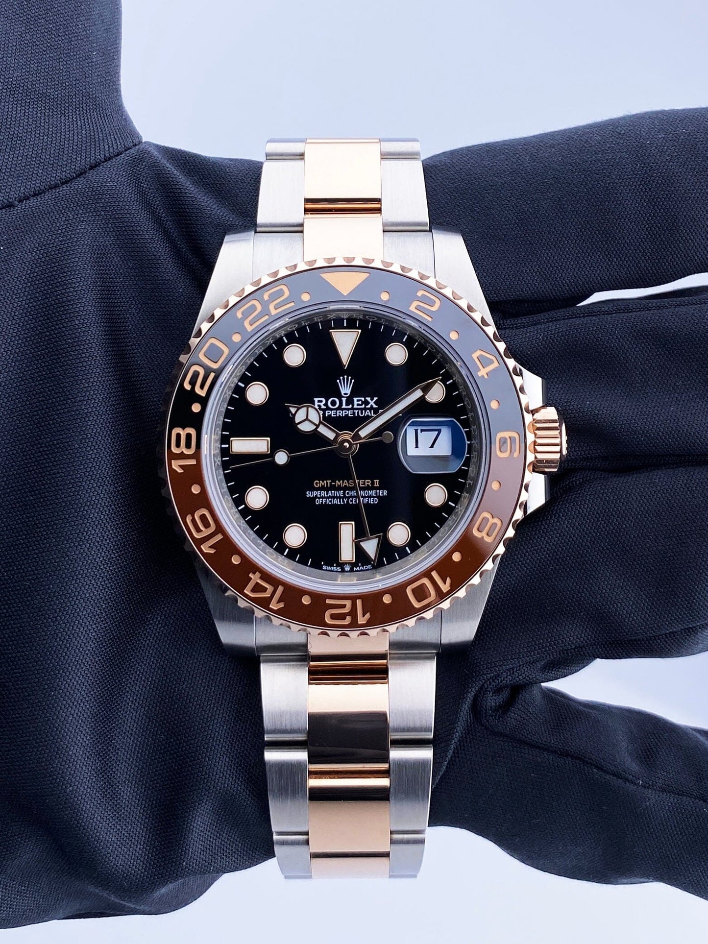 Rolex GMT Master 126711CHNR Root Beer Watch Box Papers - Virtual