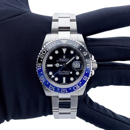 Rolex GMT Master II 116710 Batman Mens Watch Box Paper - Wristwatch