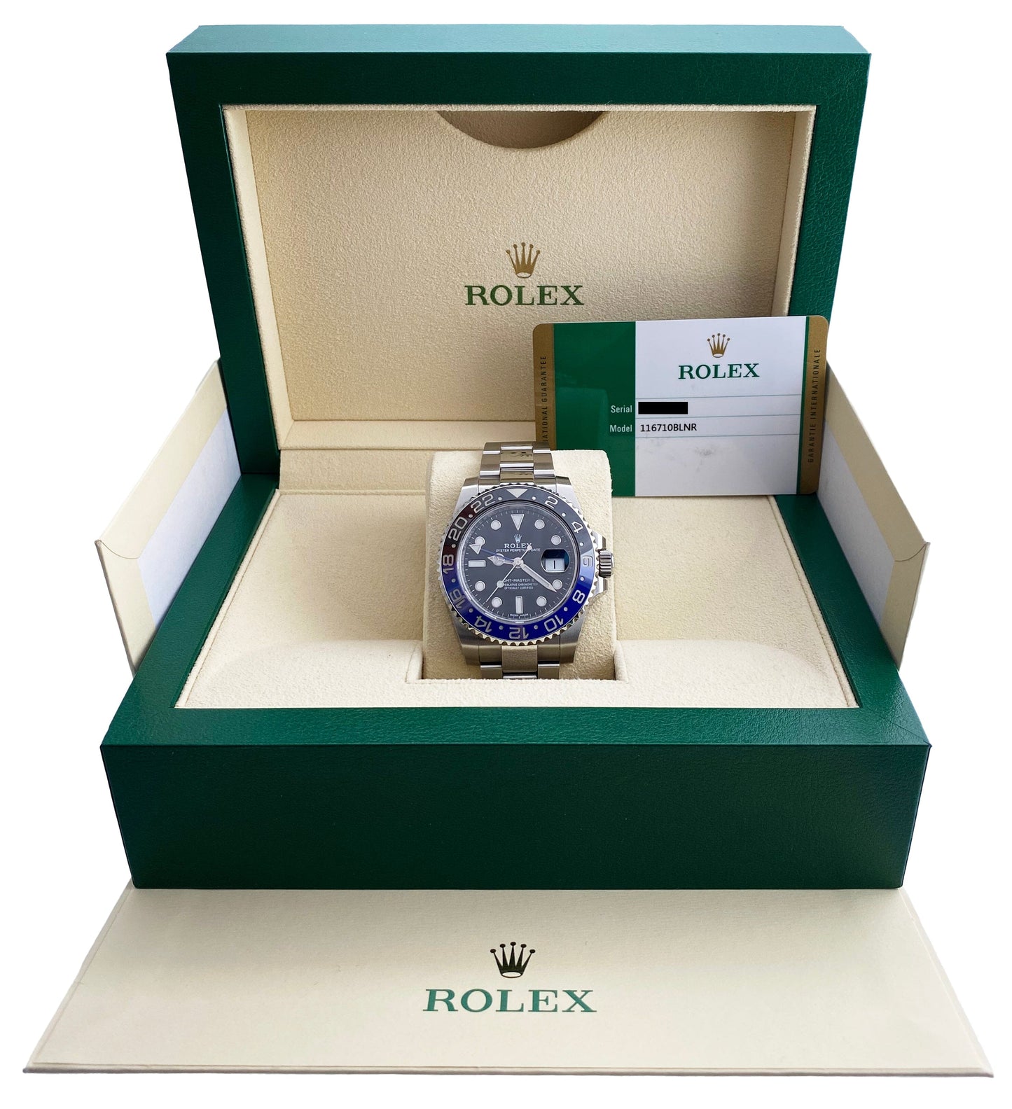 Rolex GMT-Master II 116710BLNR ’Batman’ Mens Watch Box Papers - Virtual