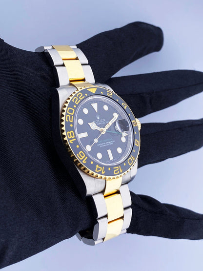 Rolex GMT Master II 116713LN Two Tone Mens Watch Box Papers - Virtual