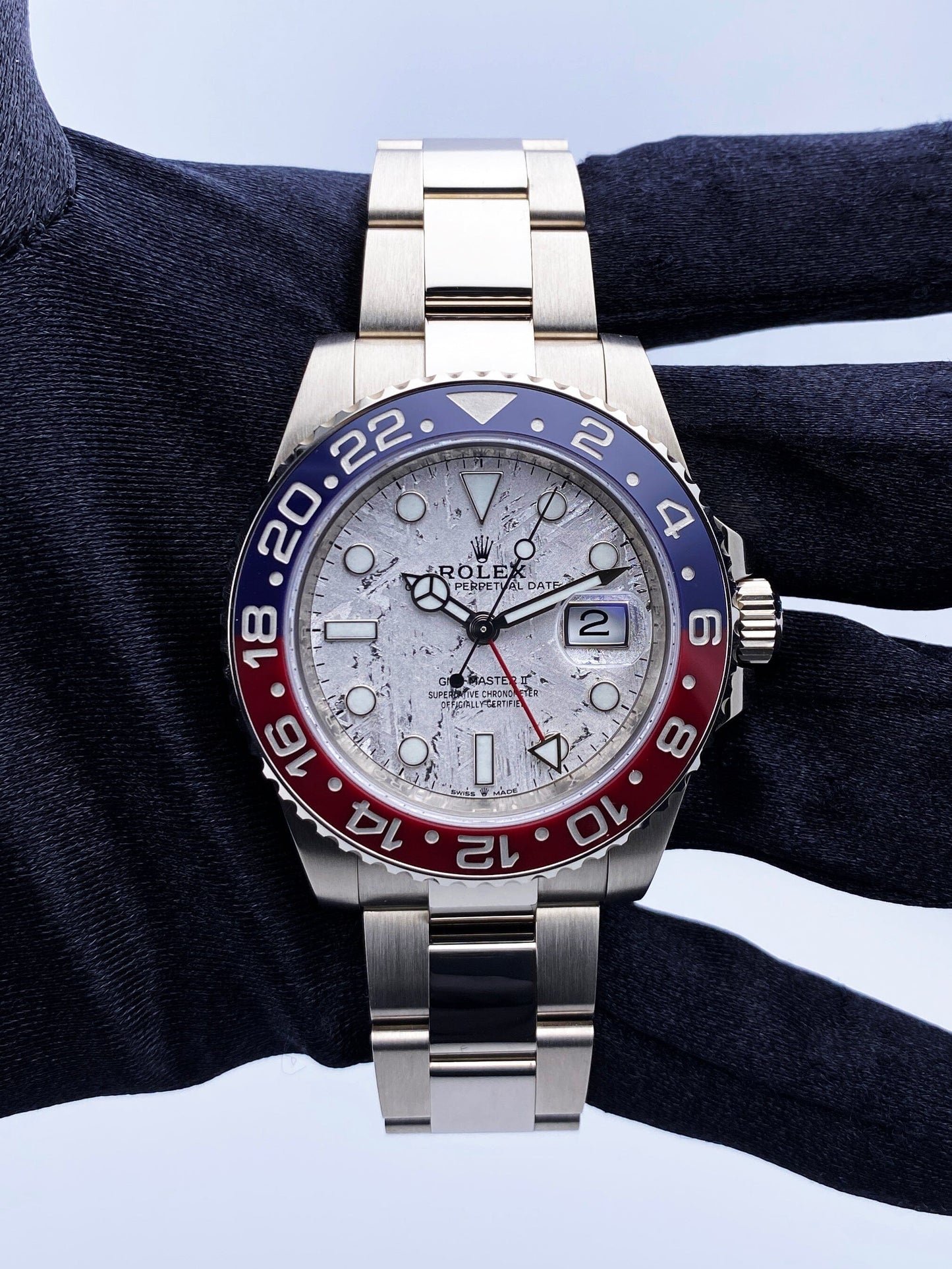 Rolex GMT-Master II 126719BLRO Meteorite Dial Mens Watch Box Papers - Virtual
