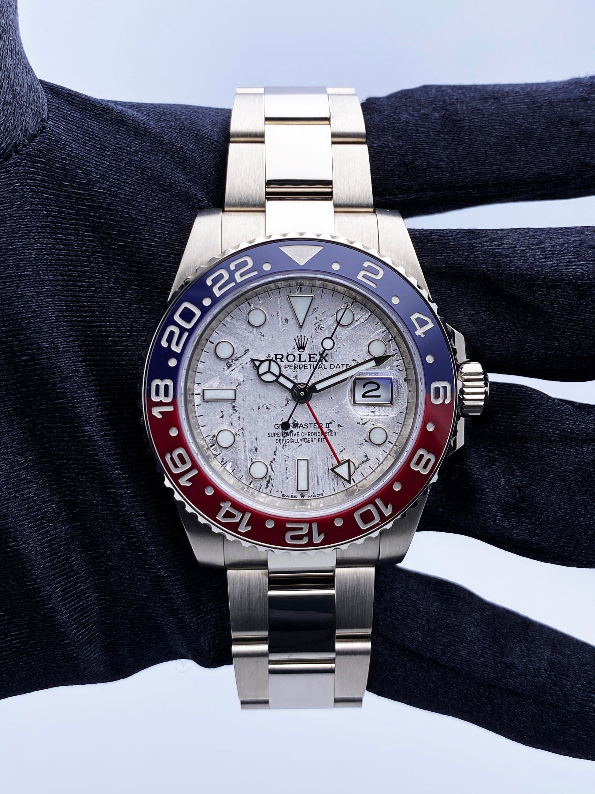 Rolex GMT-Master II 126719BLRO Meteorite Dial Mens Watch Box Papers - Virtual