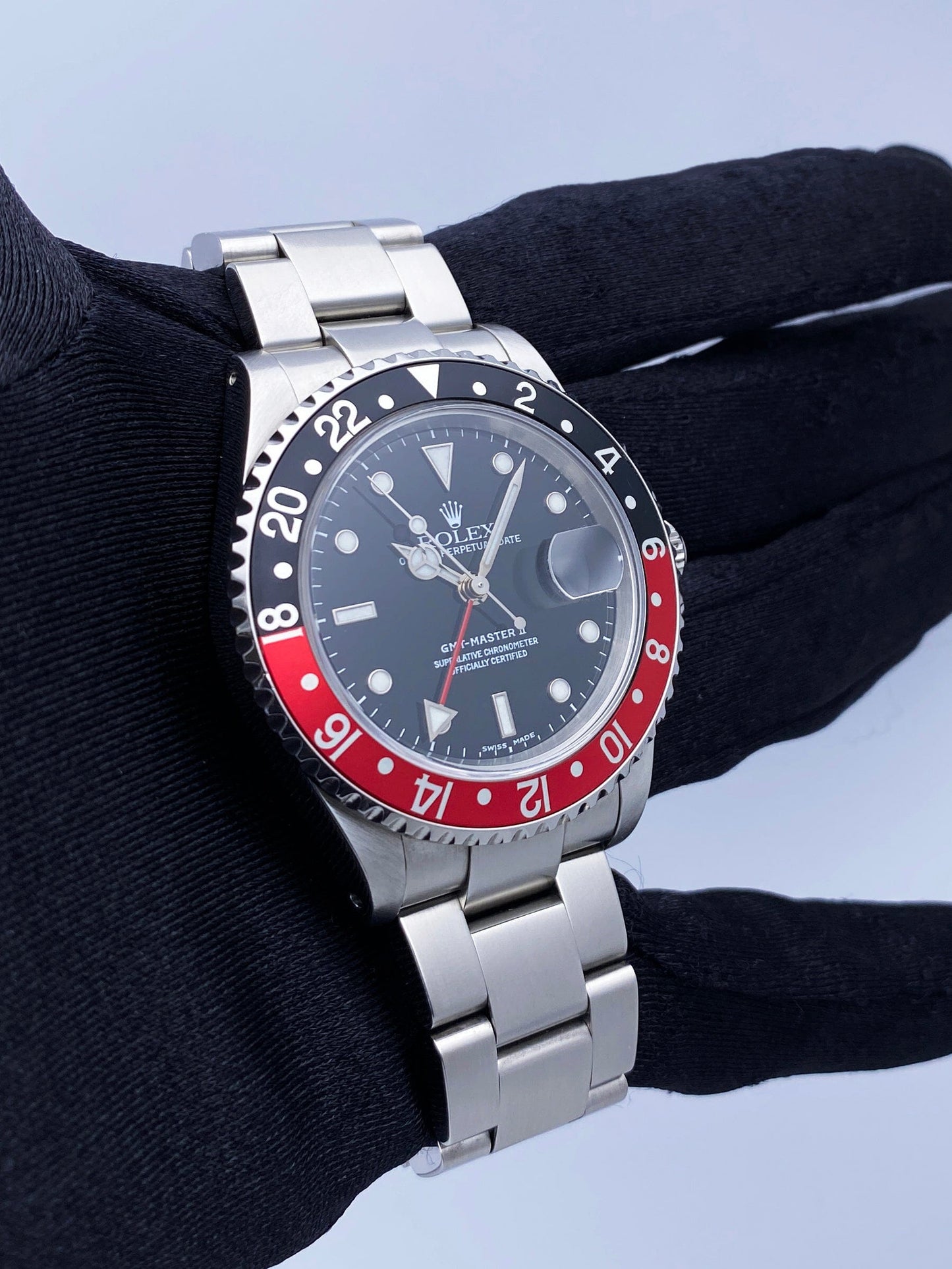 Rolex GMT Master II 16710 Coke Bezel Mens Watch Box Papers - Virtual