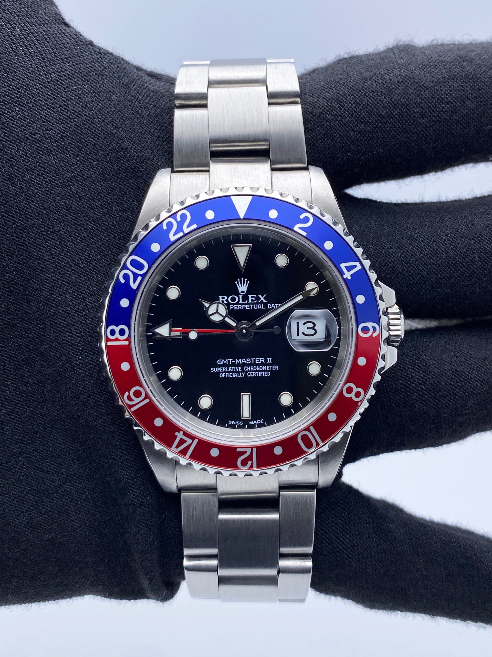 Rolex gmt pepsi bezel deals