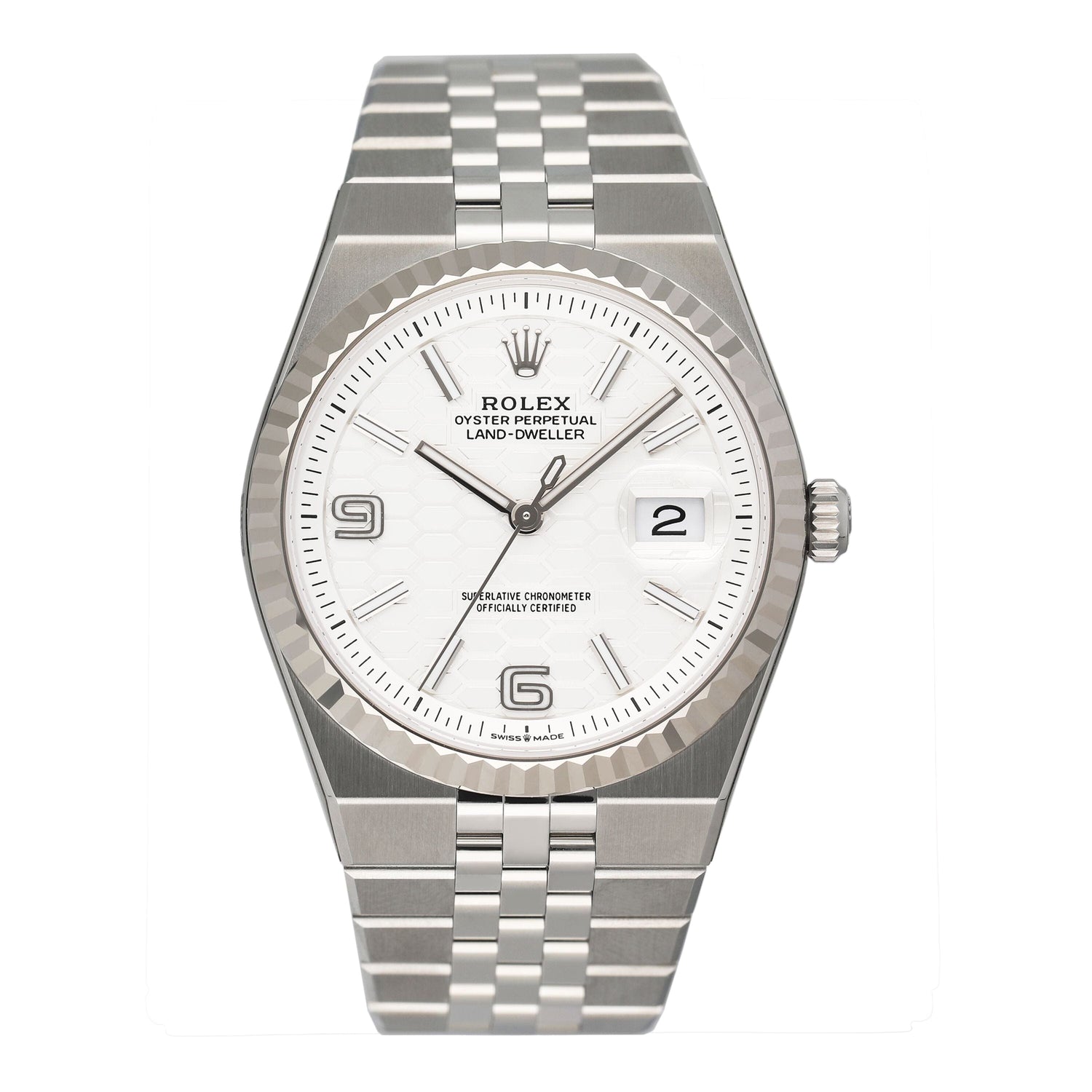 Rolex Land-Dweller 127234 Stainless Steel Mens Watch Box Papers - Watches