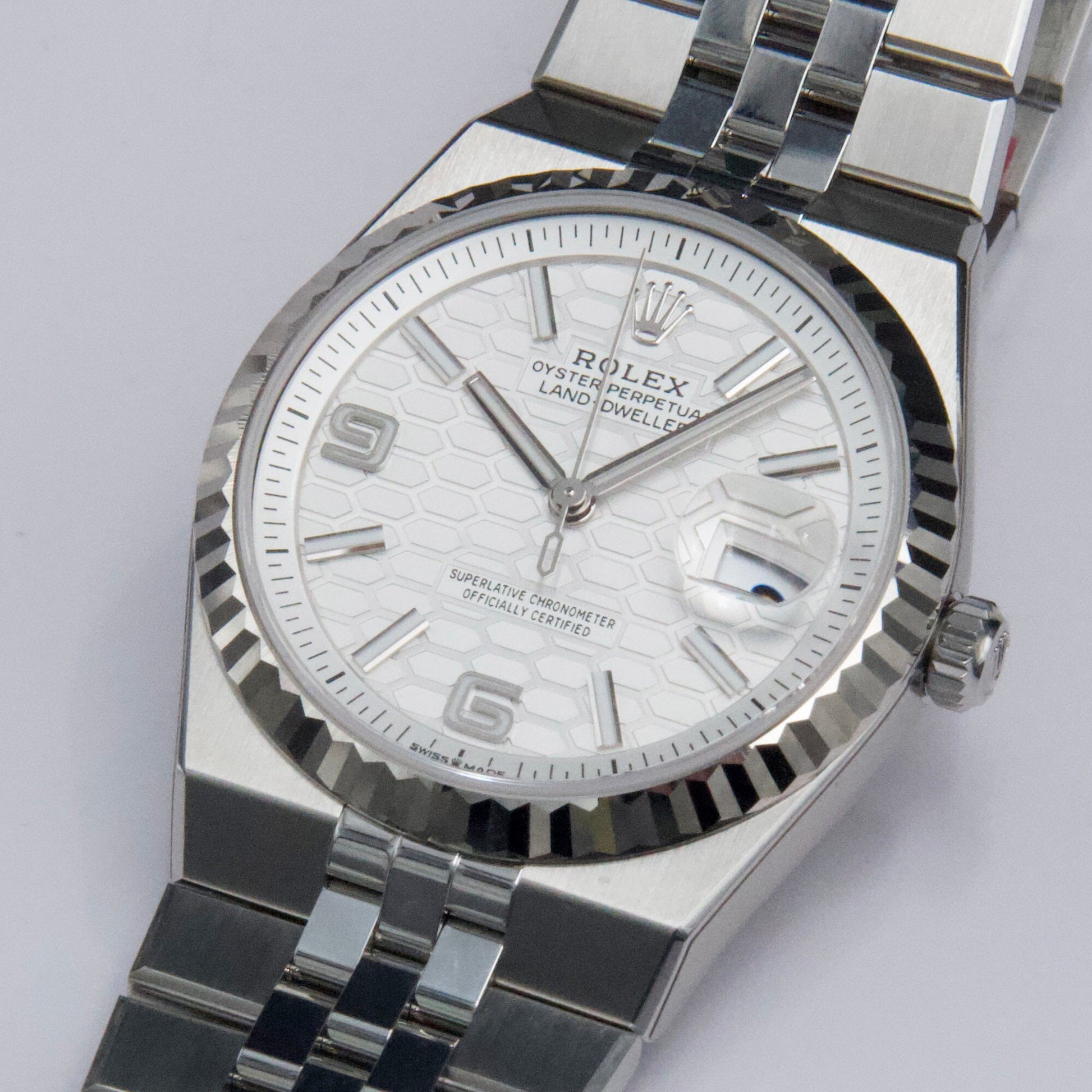 Rolex Land-Dweller 127234 Stainless Steel Mens Watch Box Papers - Watches