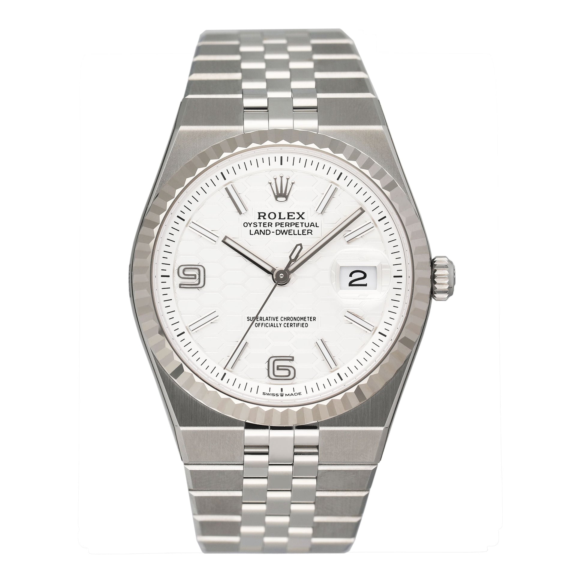 Rolex Land-Dweller 127234 Stainless Steel Mens Watch Box Papers - Watches