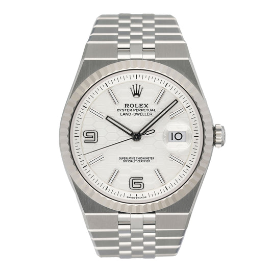 Rolex Land-Dweller 127334 Stainless Steel Mens Watch Box Papers