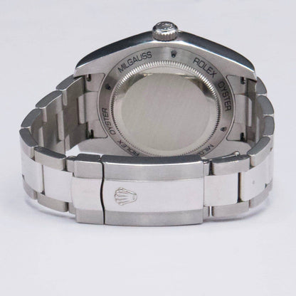Rolex Milgauss 116400 White Dial Mens Watch Box Papers - Virtual