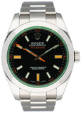 Rolex Milgauss 116400GV Black Dial Mens Watch Box Papers - Virtual