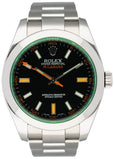 Rolex Milgauss 116400GV Black Dial Mens Watch Box Papers - Virtual