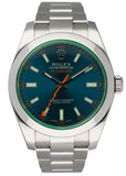 Rolex Milgauss 116400GV Blue Dial Mens Watch Papers - Wristwatch