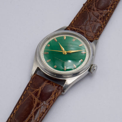 Rolex Oyster Green Dial Mens Watch - Watches