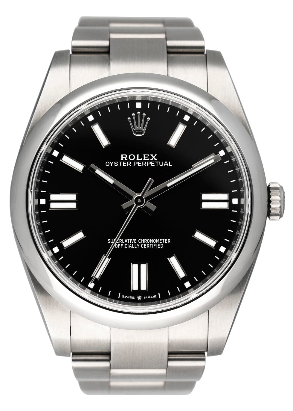 Rolex Oyster Perpetual 124300 Black Dial Mens Watch Box Papers - Wristwatch