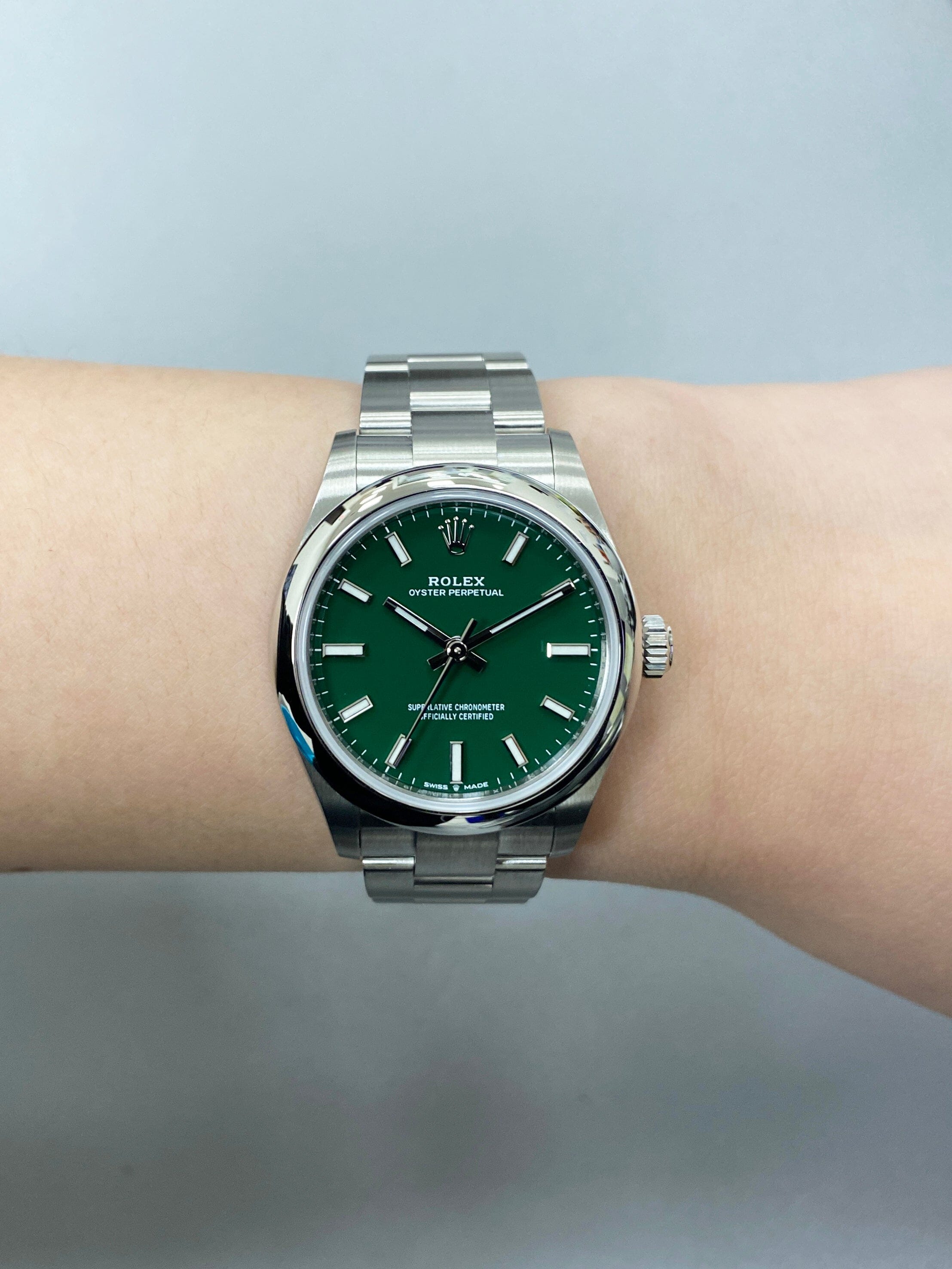 Rolex Oyster Perpetual 277200 Green Dial Ladies Watch – Phigora