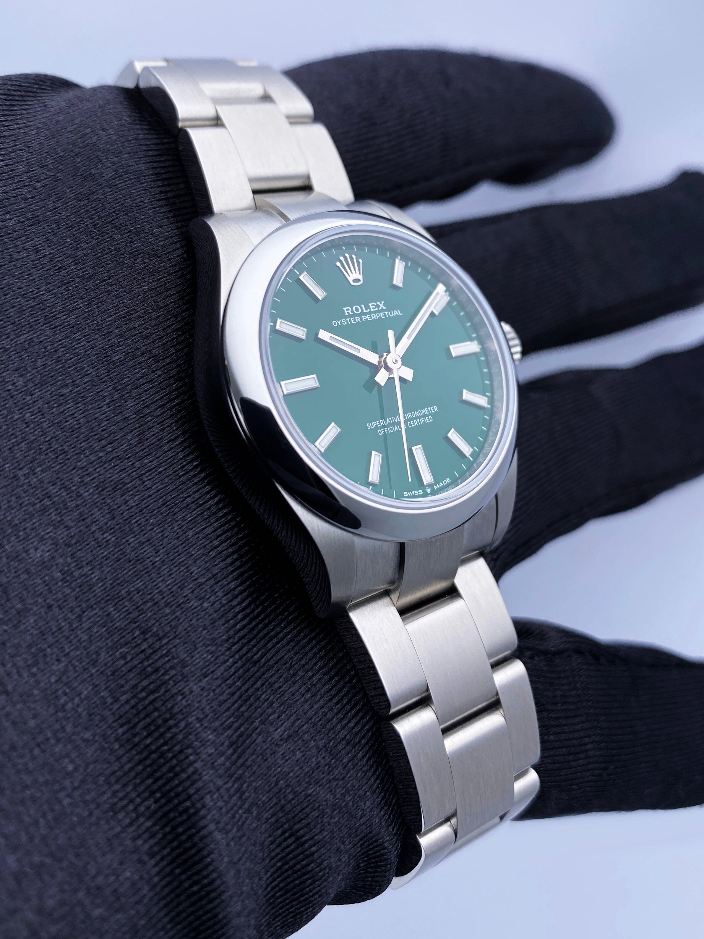 Rolex Oyster Perpetual 277200 Green Dial Ladies Watch – Phigora