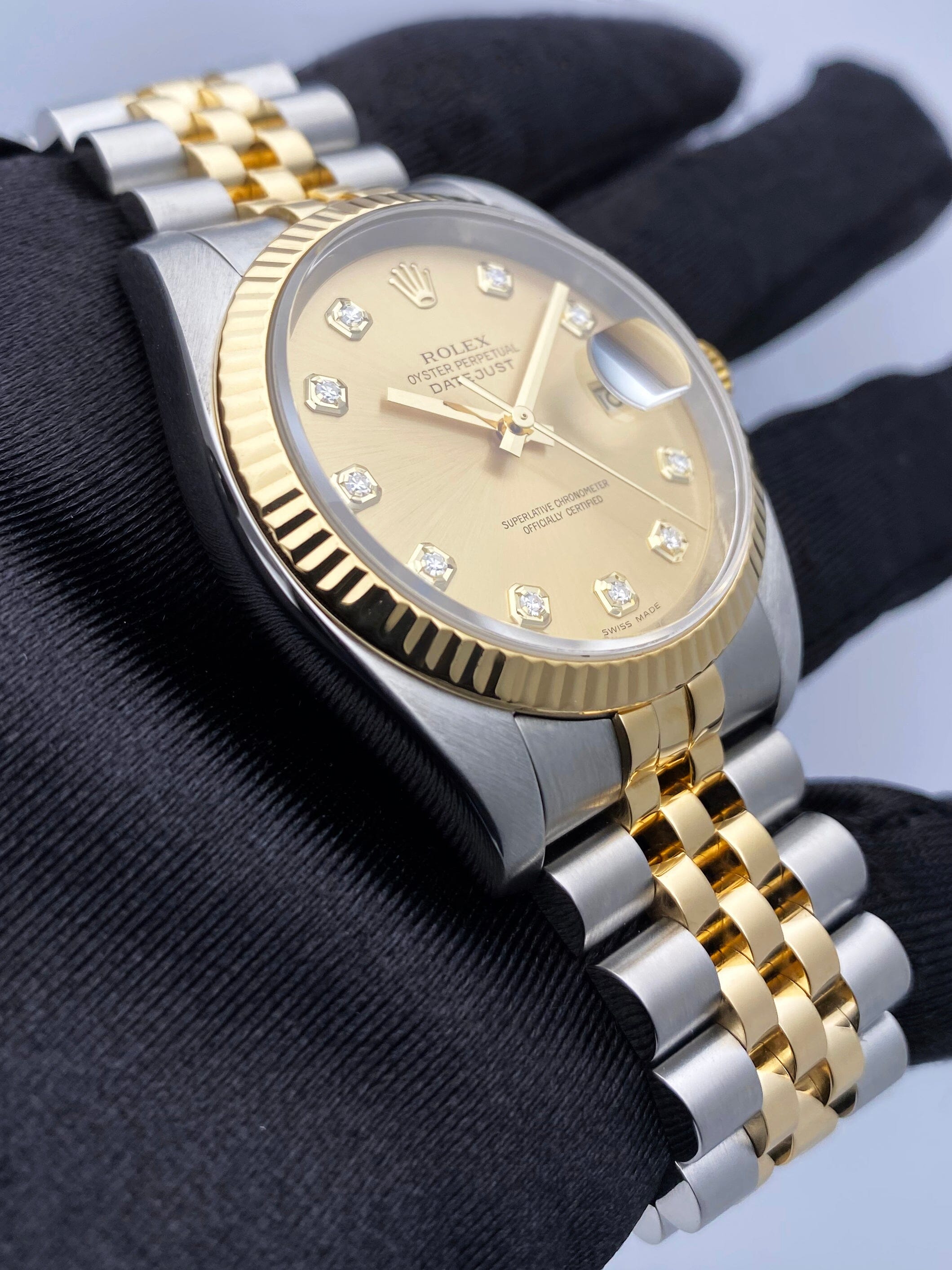 Rolex Oyster Perpetual Datejust 116233 Diamond Champagne – Phigora