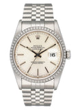 Rolex Oyster Perpetual Datejust 16220 Silver Dial Mens Watch - Watches