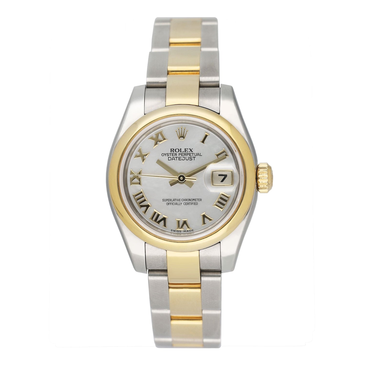 Rolex Oyster Perpetual Datejust 179163 MOP Ladies Watch Box Papers - Watches