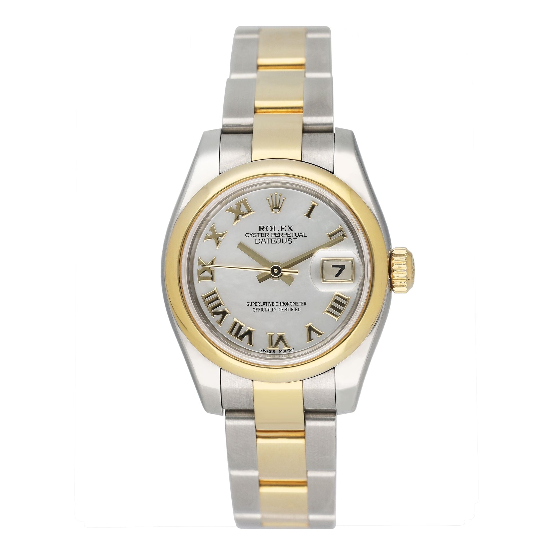 Rolex Oyster Perpetual Datejust 179163 MOP Ladies Watch Box Papers - Watches