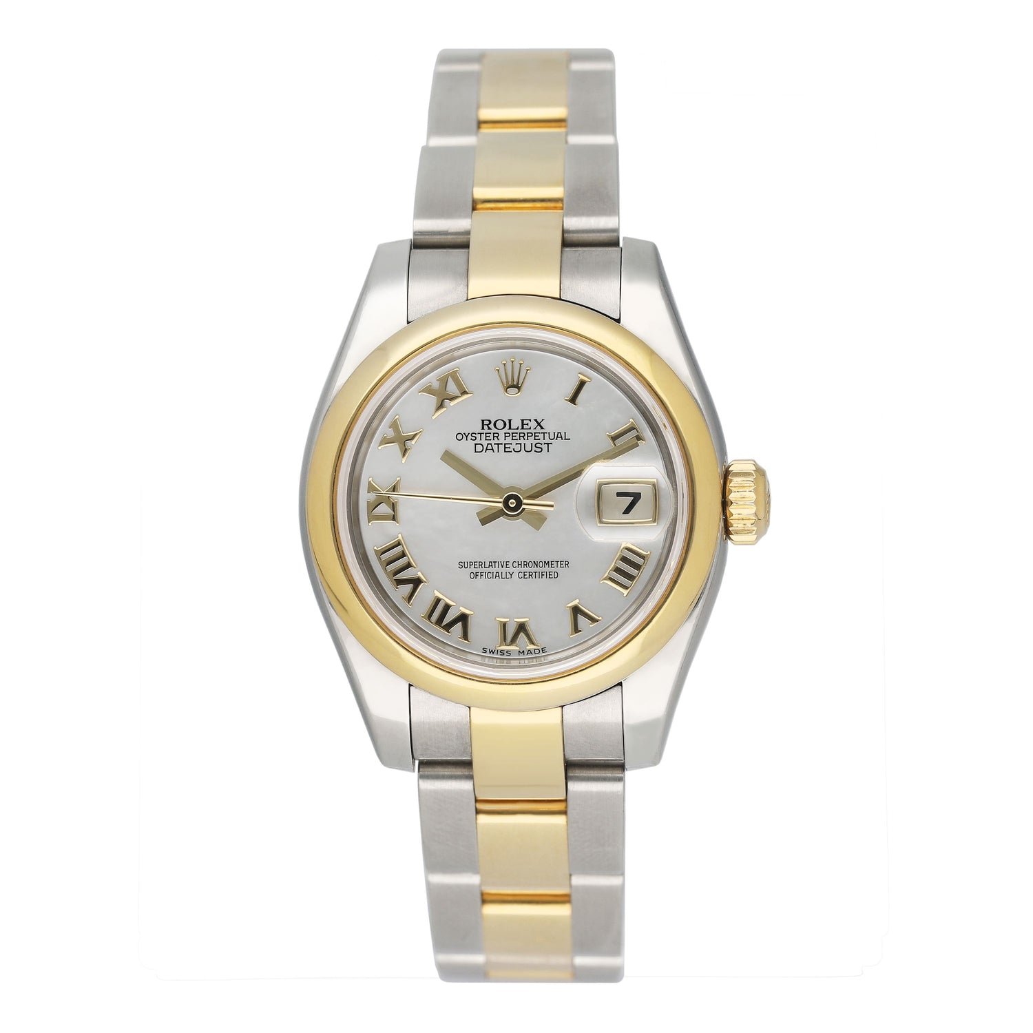 Rolex Oyster Perpetual Datejust 179163 MOP Ladies Watch Box Papers - Watches