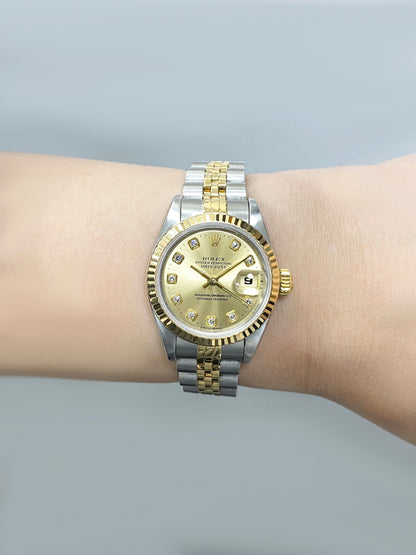 Rolex Oyster Perpetual Datejust 69173 Ladies Watch - Virtual
