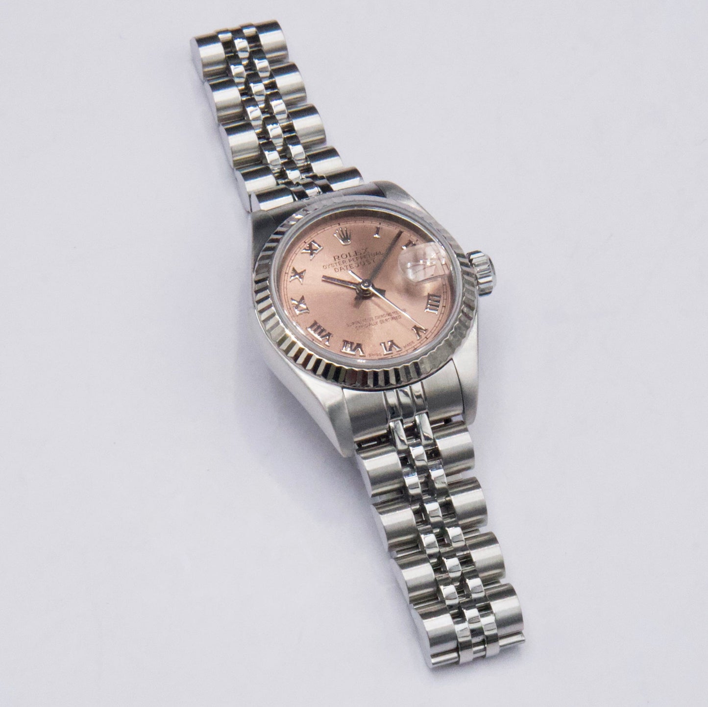 Rolex Oyster Perpetual Datejust 79174 Pink Dial Stainless Steel Ladies Watch - Virtual