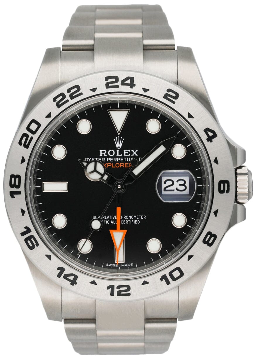 Rolex Oyster Perpetual Explorer II 216570 Black Dial Mens Watch Box Papers