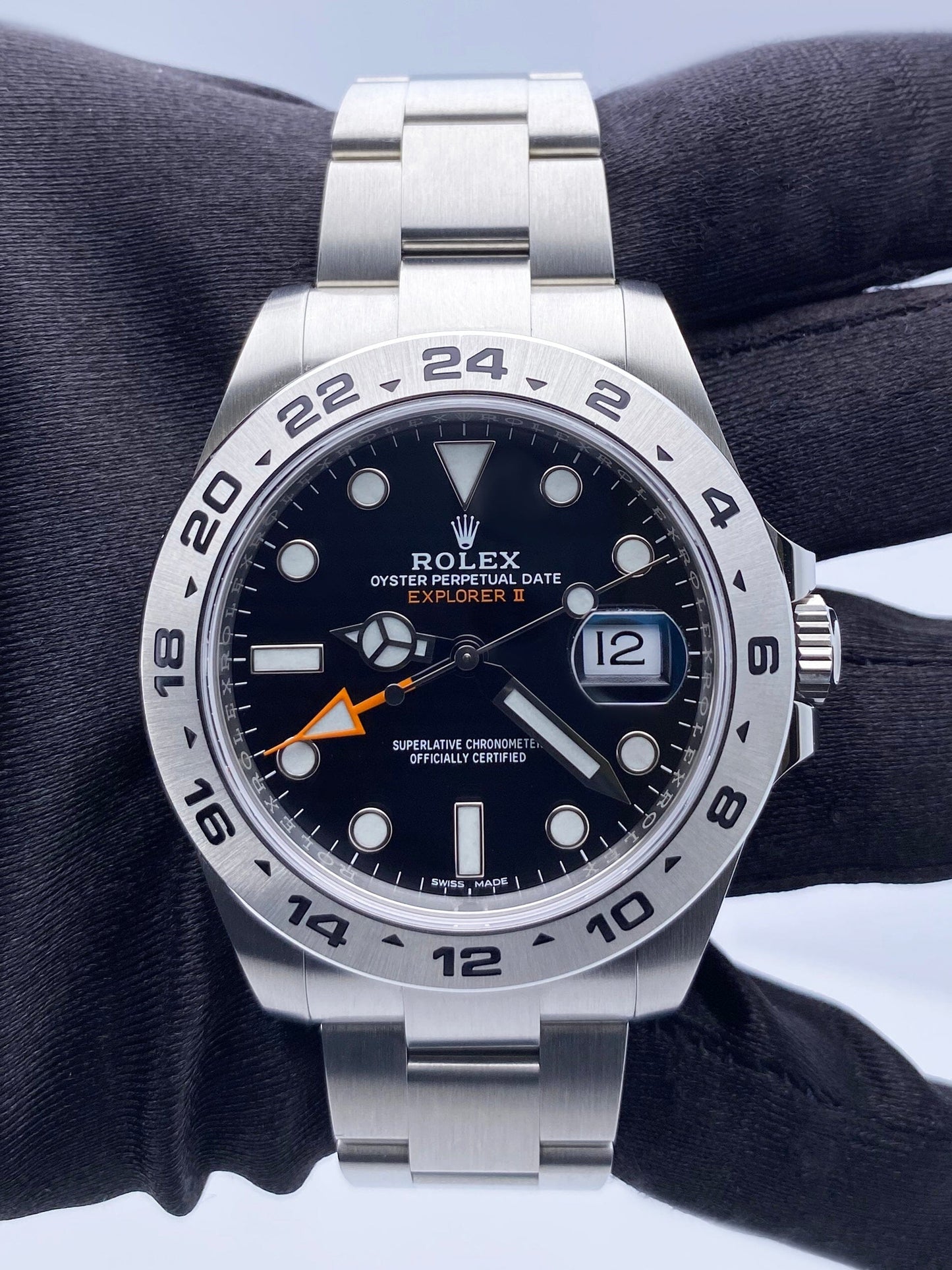 Rolex Oyster Perpetual Explorer II 216570 Black Dial Mens Watch Box Papers