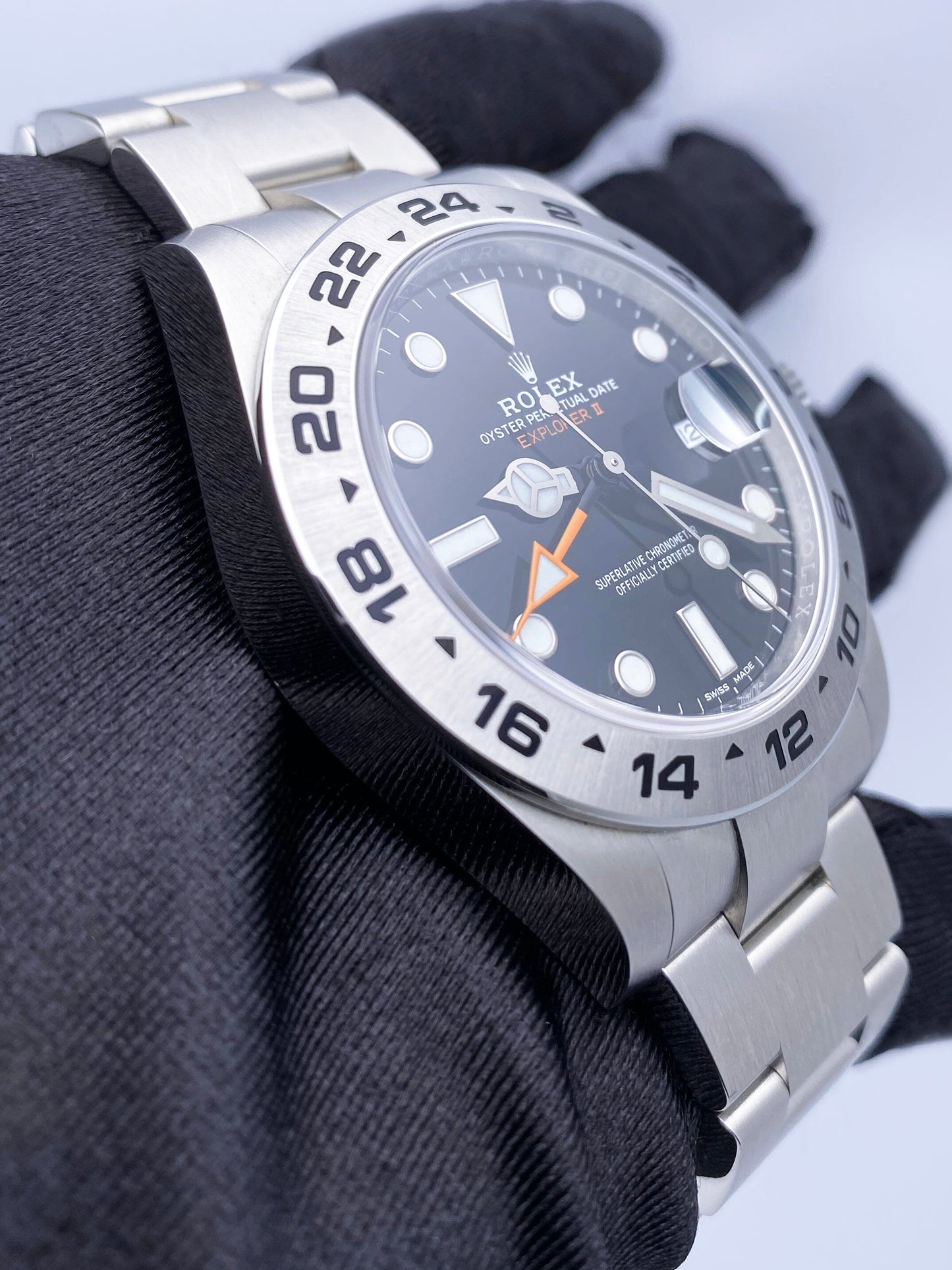 Rolex Oyster Perpetual Explorer II 216570 Black Dial Mens Watch Box Papers