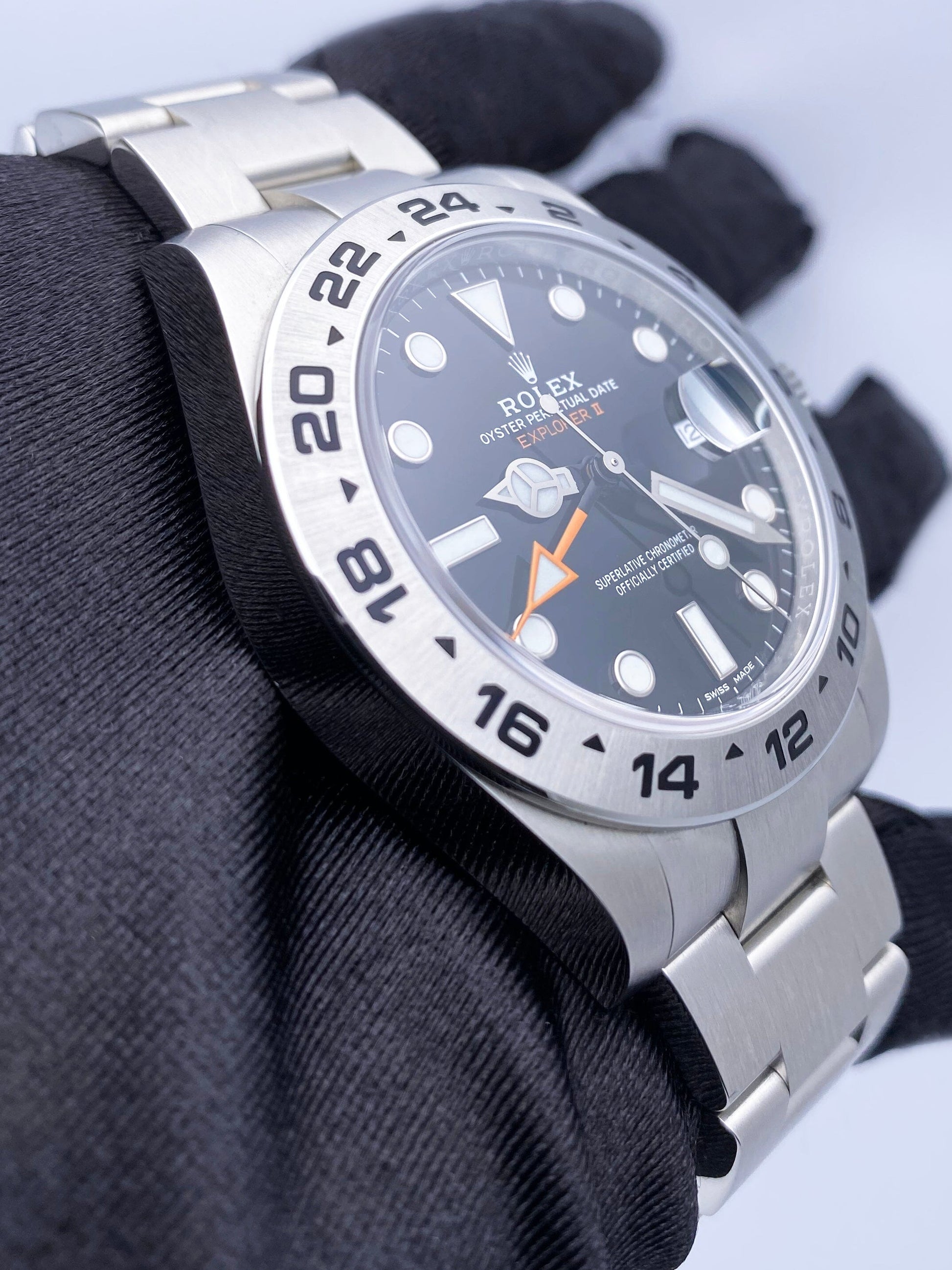 Rolex Oyster Perpetual Explorer II 216570 Black Dial Mens Watch Box Papers