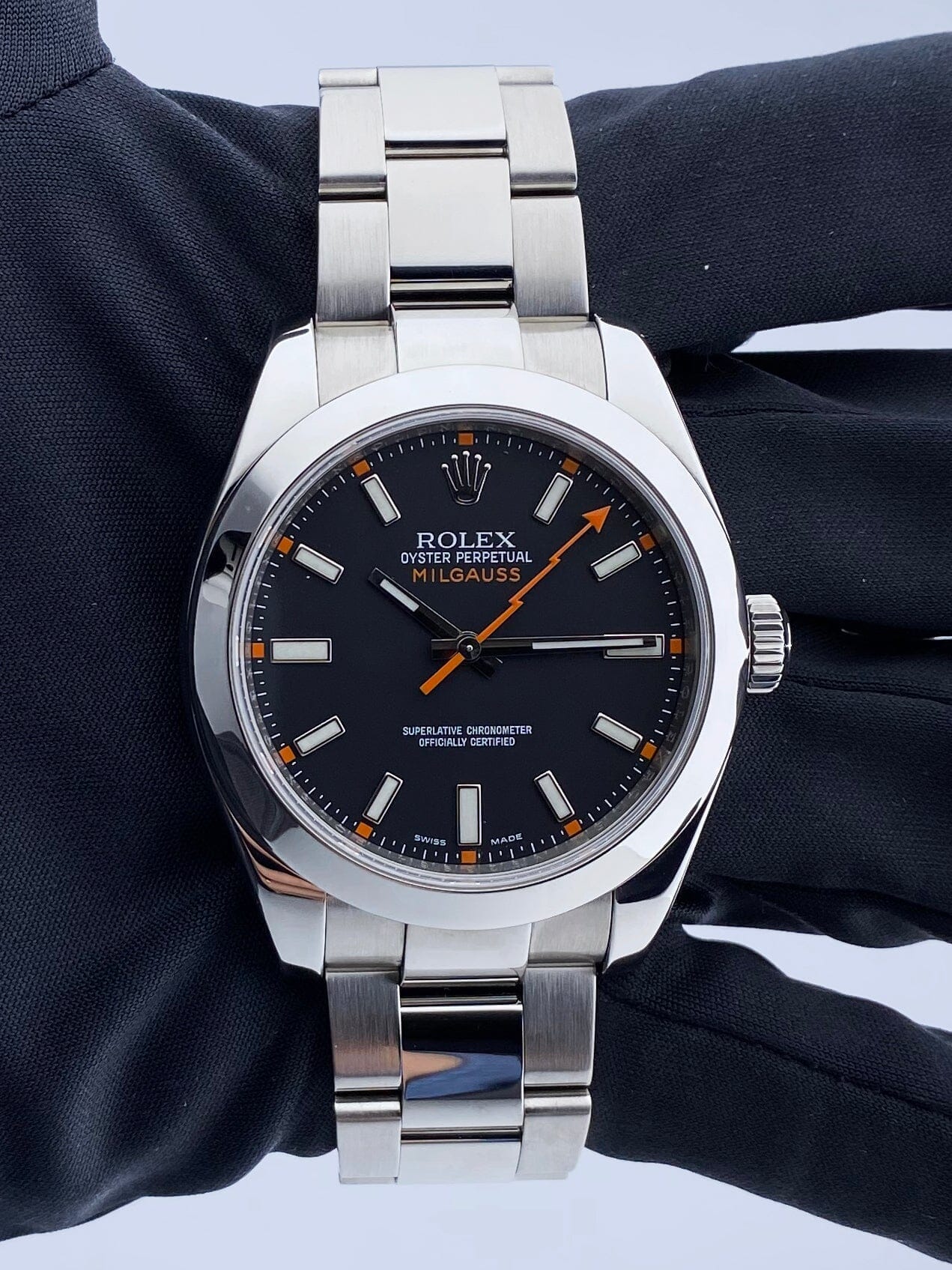 Rolex Oyster Perpetual Milgauss 116400 Mens Watch Box Papers - Watches