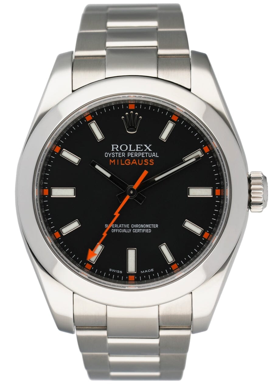 Rolex Oyster Perpetual Milgauss 116400 Mens Watch Box Papers - Watches