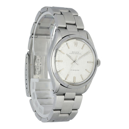 Rolex Oyster Perpetual Precision 5500 Linen Dial Watch - Wristwatch