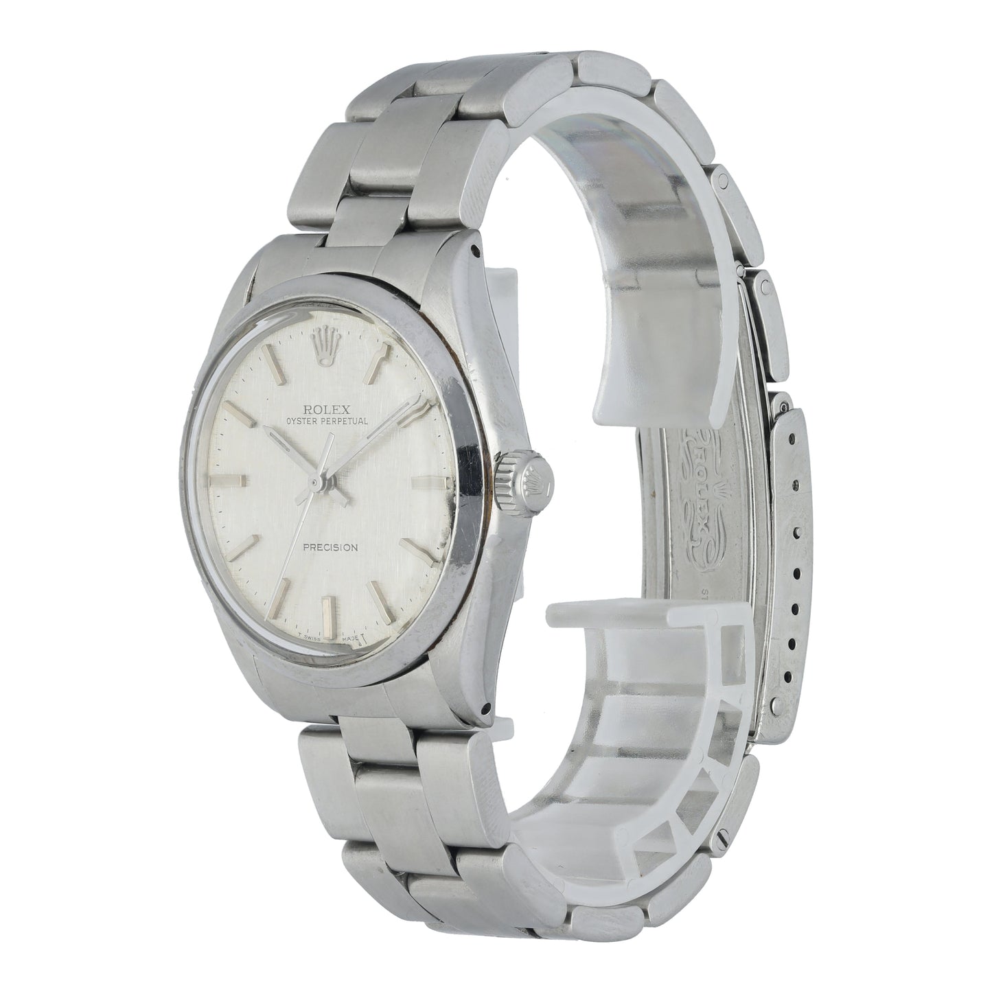 Rolex Oyster Perpetual Precision 5500 Linen Dial Watch - Wristwatch
