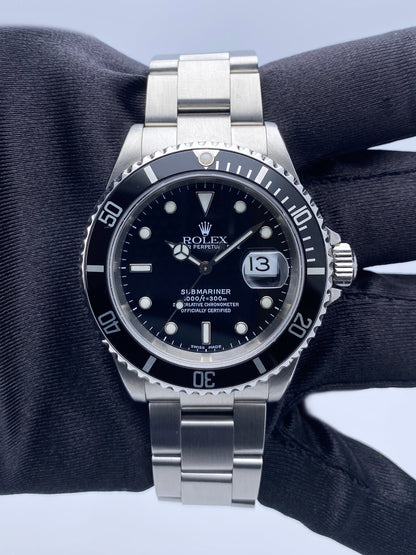 Rolex Oyster Perpetual Submariner 16610 Mens Watch Box Papers - Virtual