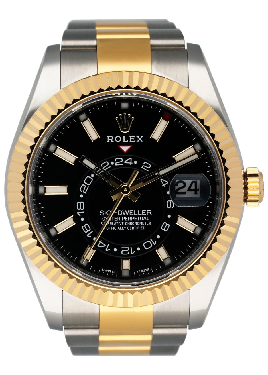 Rolex Sky-Dweller 326933 Black Dial Mens Watch Box Papers - Virtual
