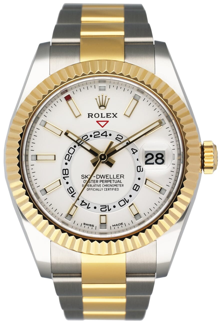 Rolex Sky Dweller 326933 White Dial Mens Watch Box Papers - Virtual