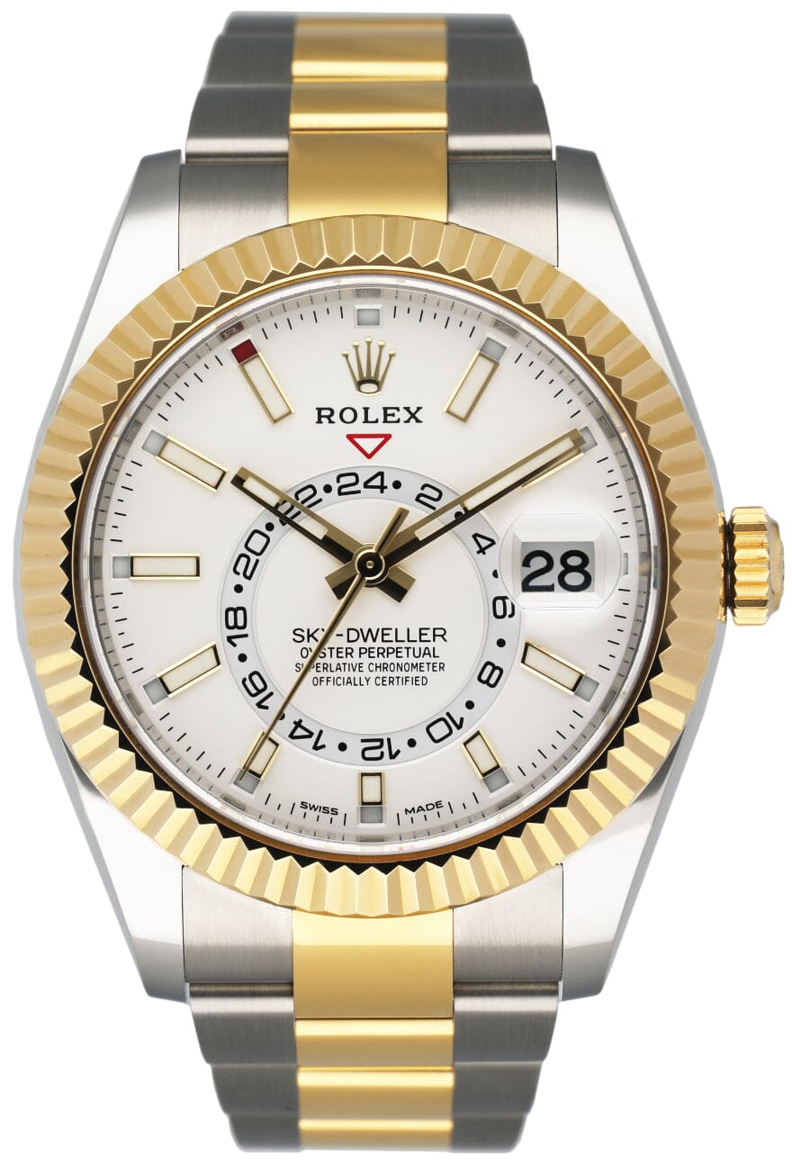Rolex Sky Dweller 326933 White Dial Mens Watch Box Papers - Virtual