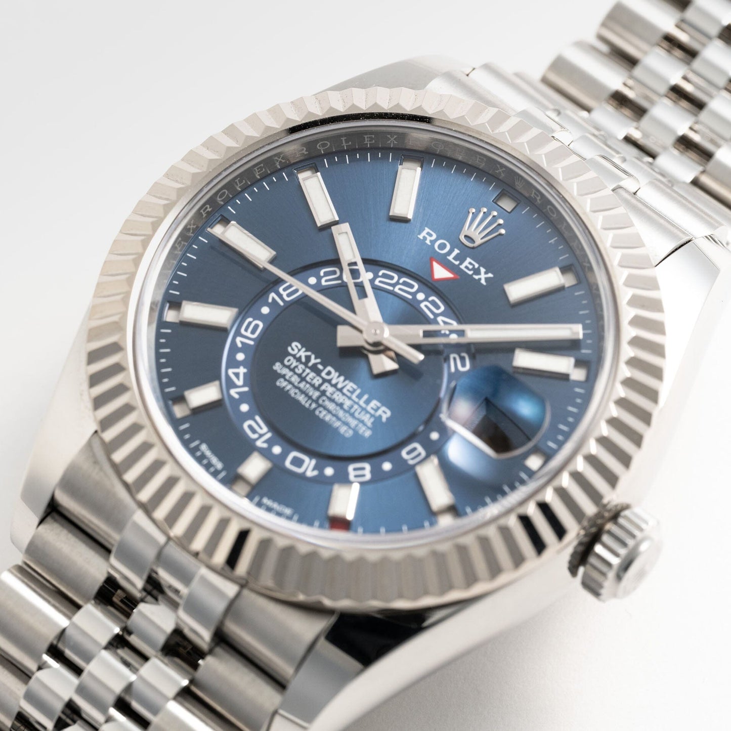 Rolex Sky Dweller 326934 Blue Dial Mens Watch Box Papers - Watches