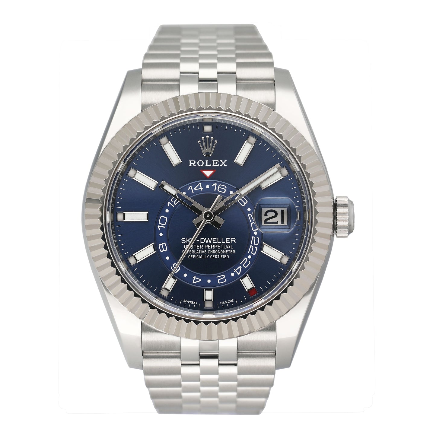 Rolex Sky Dweller 326934 Blue Dial Mens Watch Box Papers - Watches