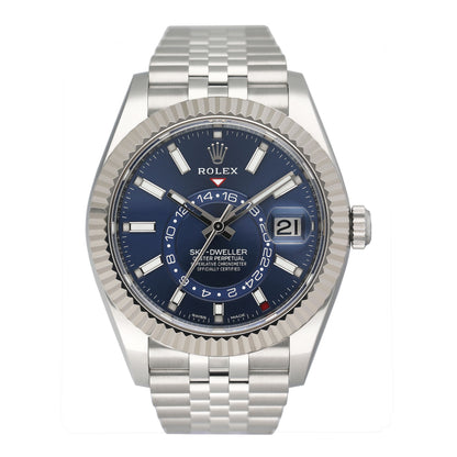 Rolex Sky Dweller 326934 Blue Dial Mens Watch Box Papers - Watches