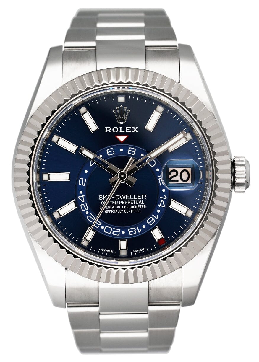 Rolex Sky Dweller 326934 Blue Dial Mens Watch Box Papers - Virtual