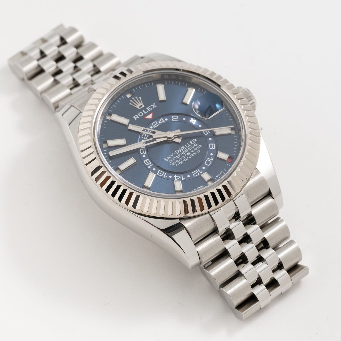Rolex Sky Dweller 326934 Blue Dial Mens Watch Box Papers - Watches