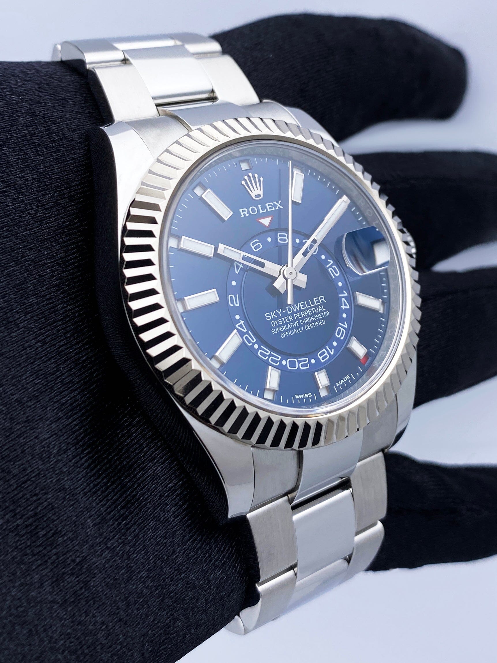 Rolex Sky Dweller 326934 Blue Dial Mens Watch Box Papers - Virtual