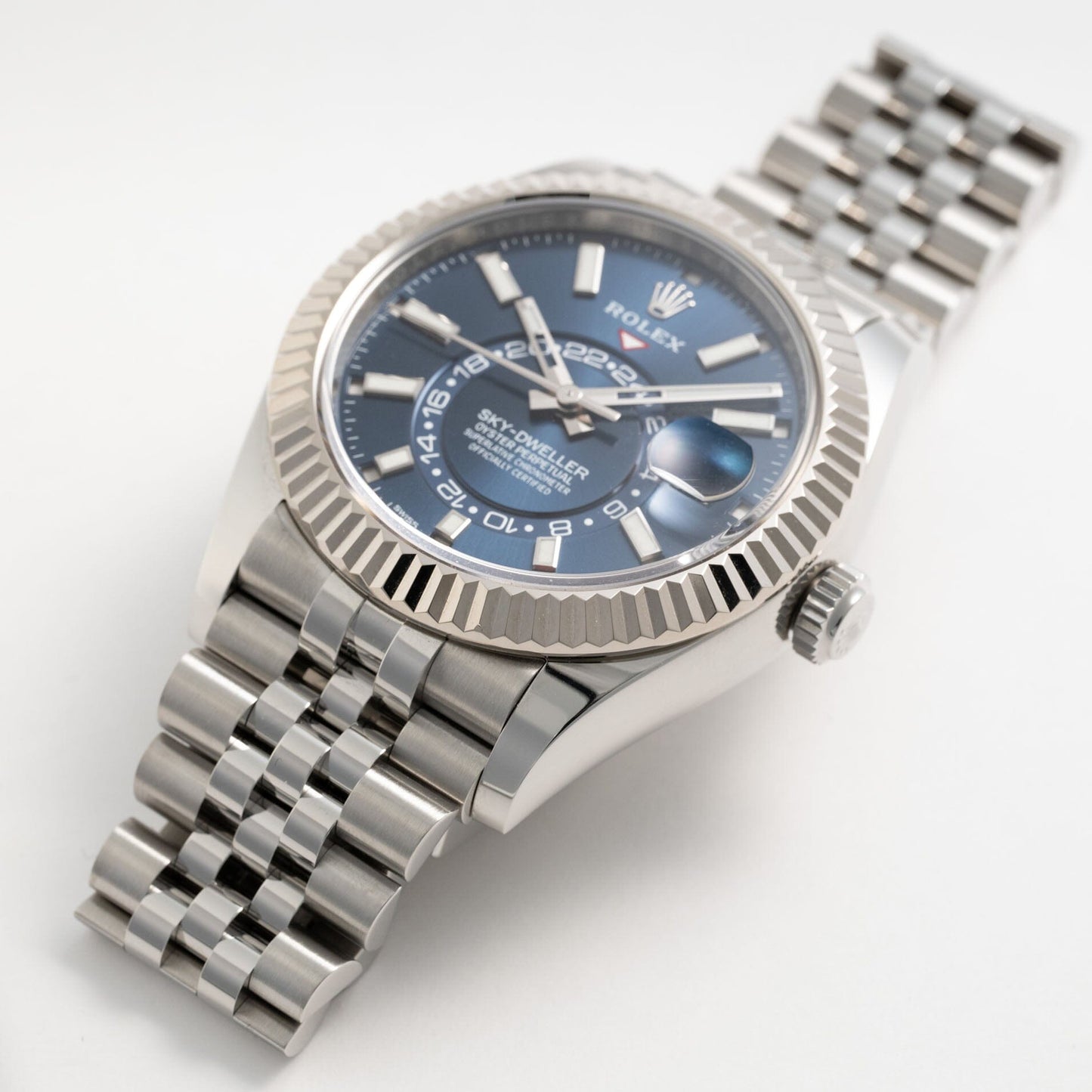 Rolex Sky Dweller 326934 Blue Dial Mens Watch Box Papers - Watches