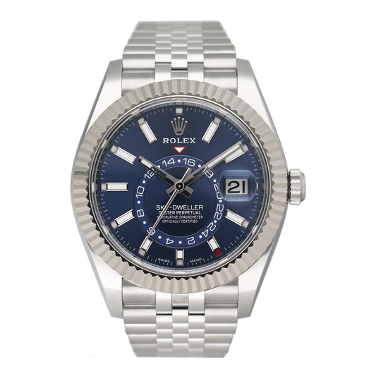 Rolex Sky Dweller 326934 Blue Dial Mens Watch Box Papers - Watches