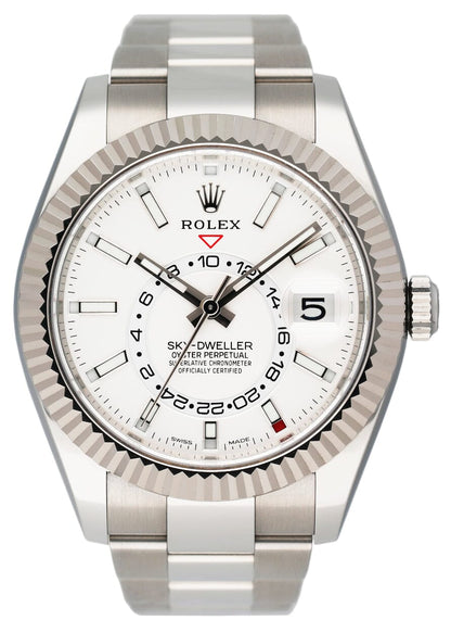 Rolex Sky-Dweller 326934 White Dial Steel Gold Mens Watch - Watches