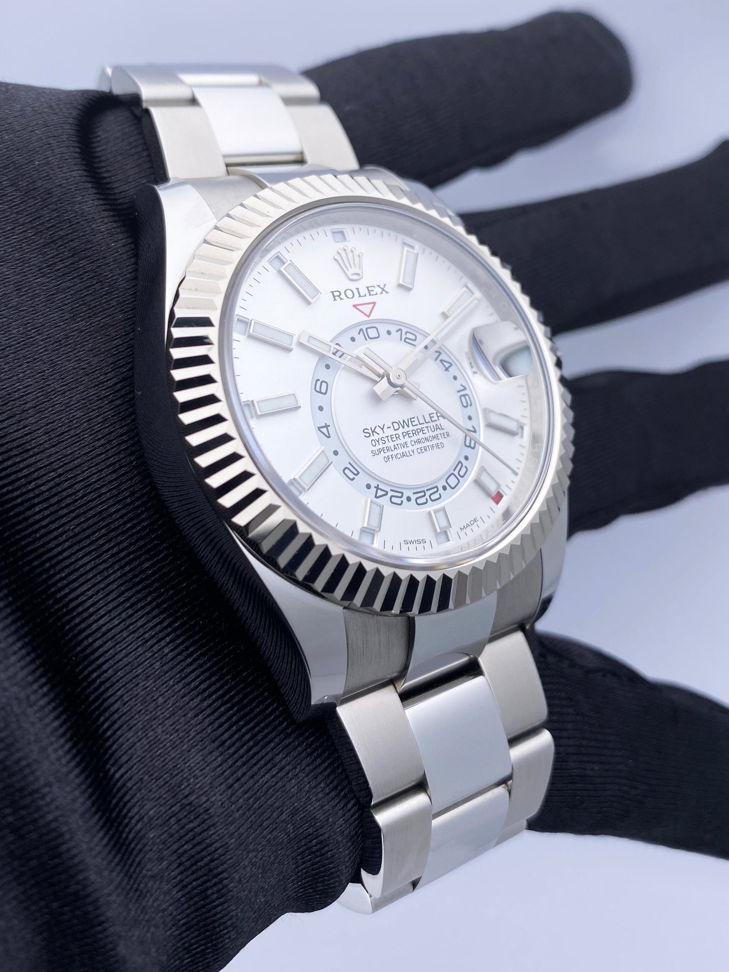 Rolex Sky-Dweller 326934 White Dial Steel Gold Mens Watch - Watches